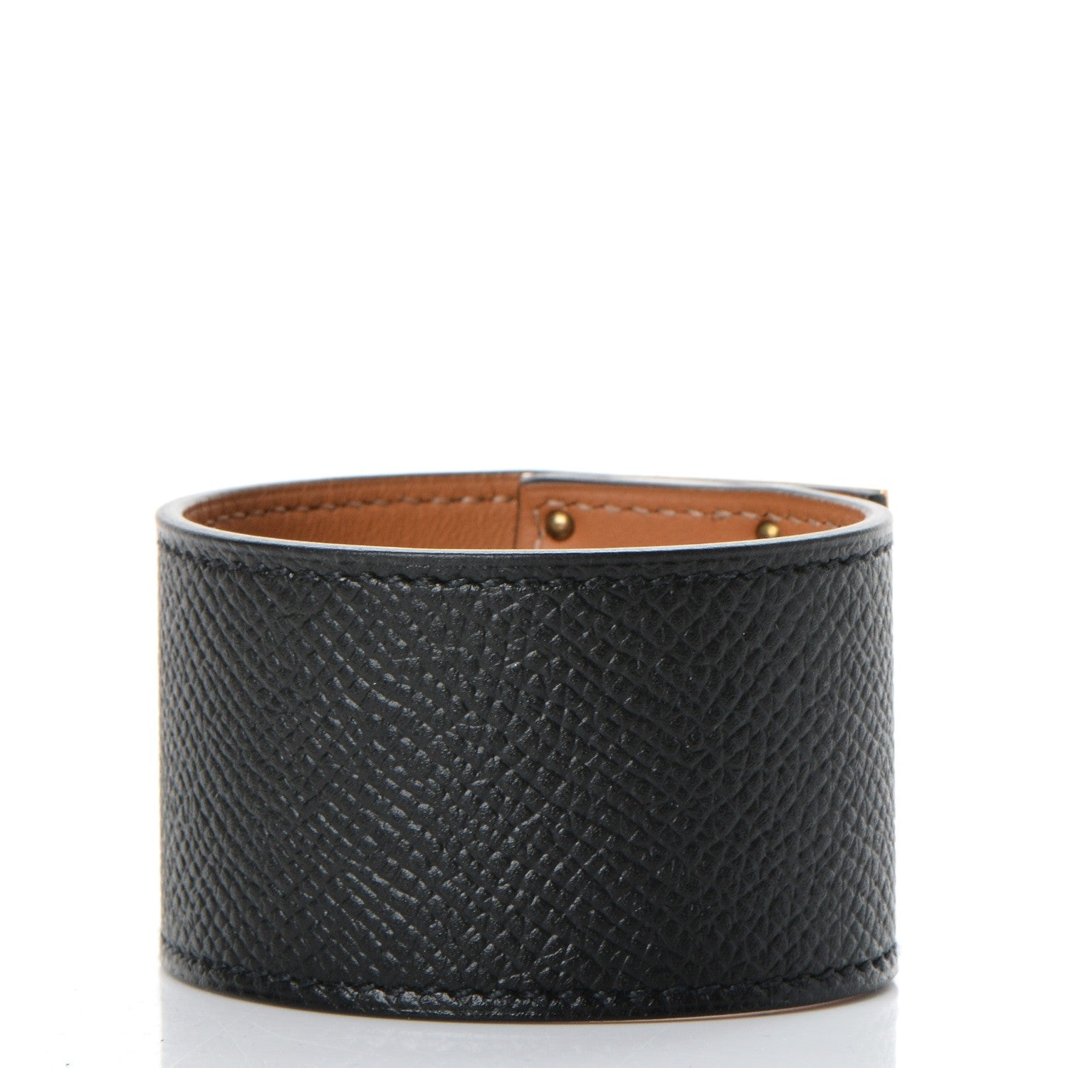 Hermes Epsom Kelly Dog Bracelet Black 3 of 7