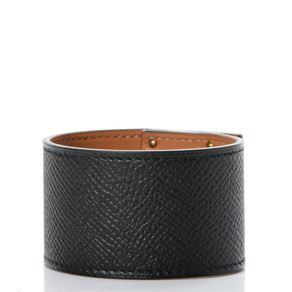 Hermes Epsom Kelly Dog Bracelet Black 3 of 7