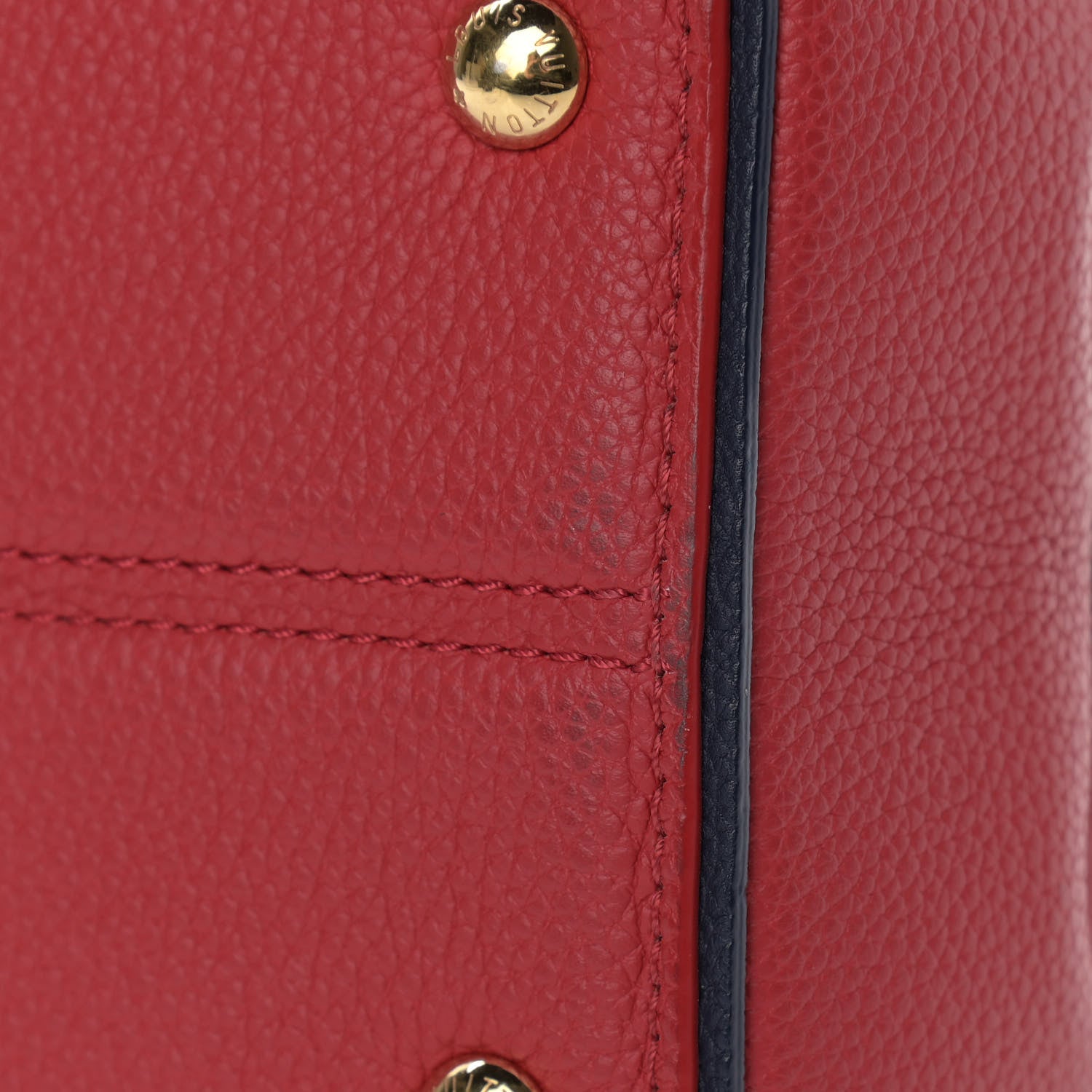 Louis Vuitton Grained Calfskin Monogram Double V Rubis 9 of 10