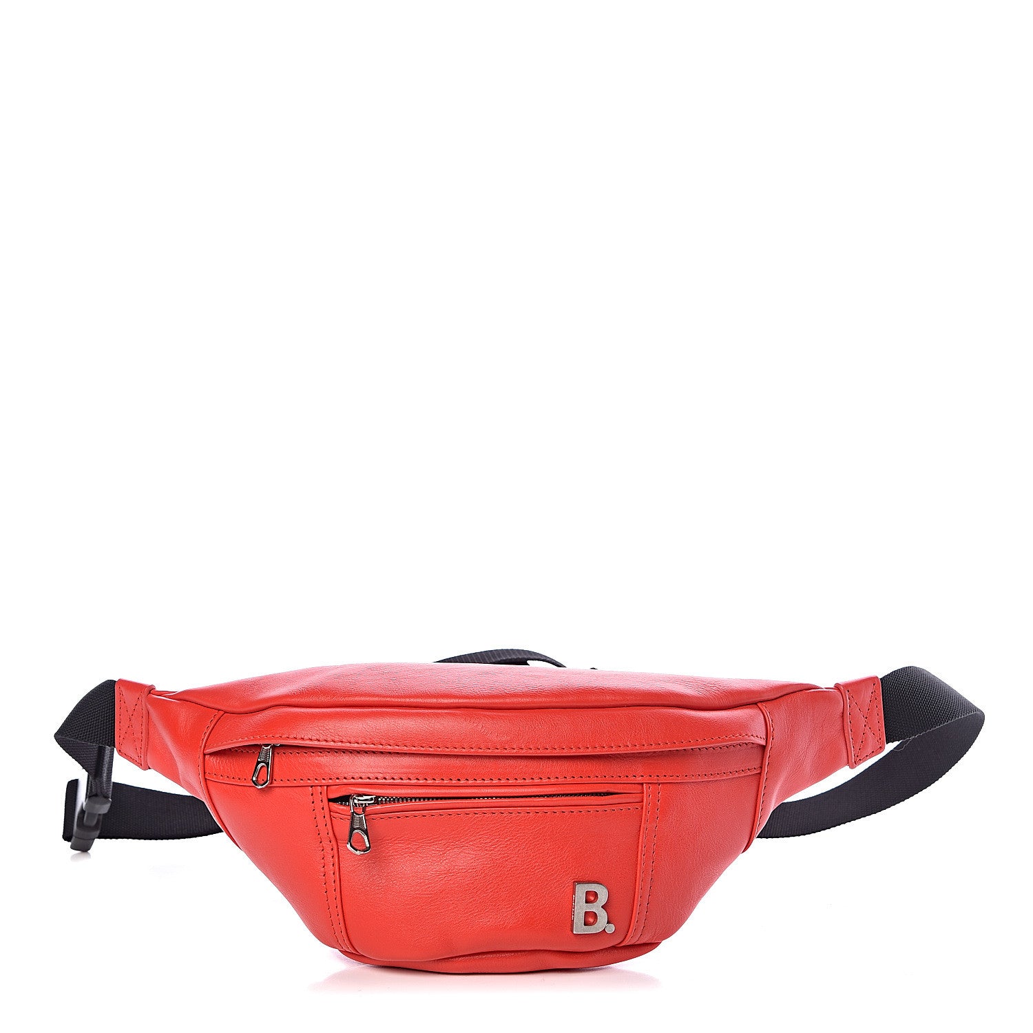 Balenciaga Calfskin Soft XS B Belt Bag Vivid Red 1 of 10