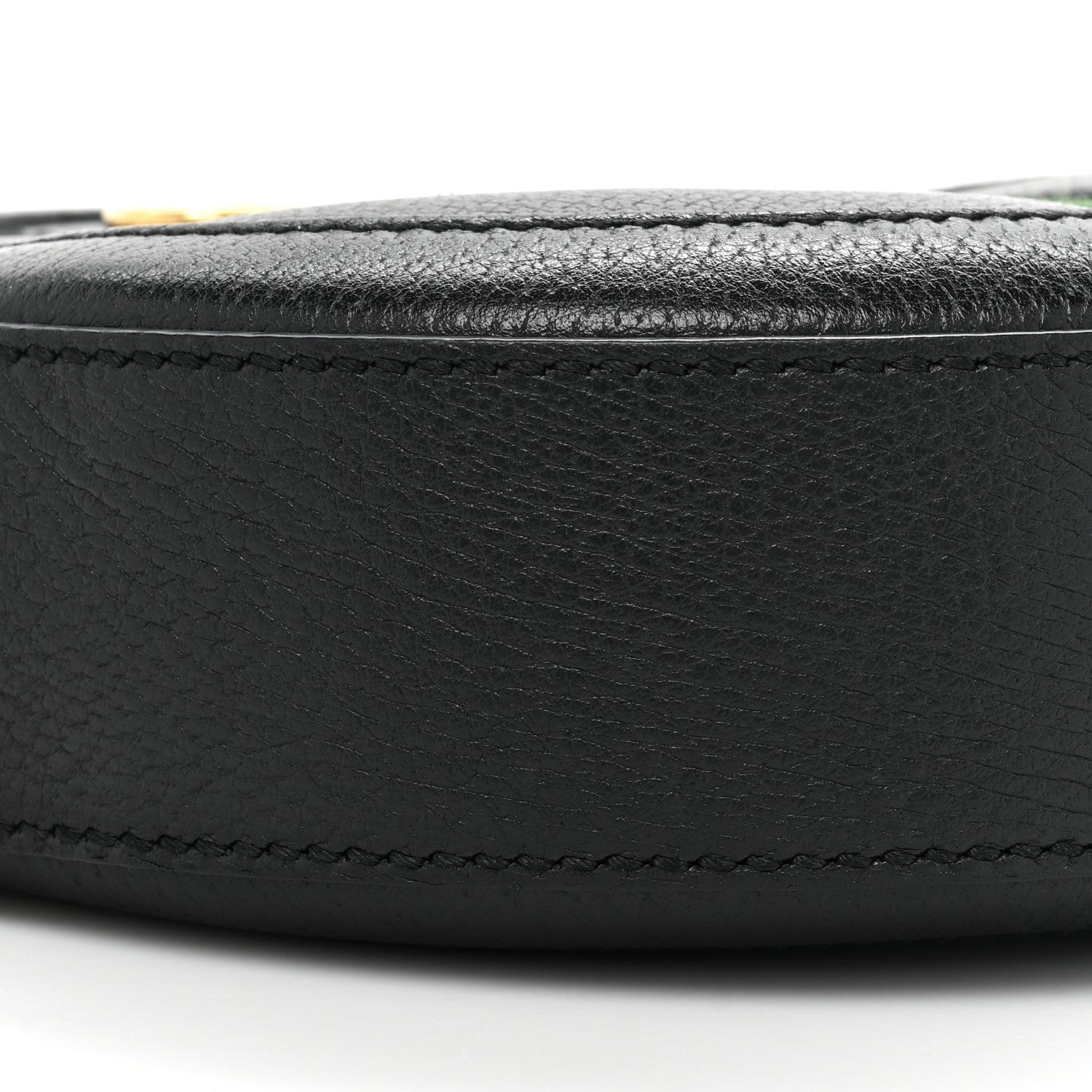 Gucci Grained Calfskin Web Mini Ophidia Round Shoulder Bag Black 9 of 13