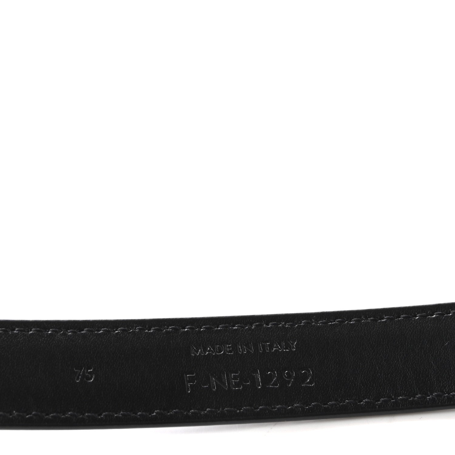 Celine Box Calfskin Small 25mm Triomphe Belt 75 30 Black 4 of 7