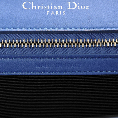 Christian Dior Lambskin Medium Diorama Flap Bag Blue 7 of 12