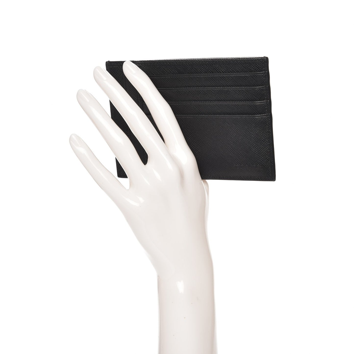 Saffiano Card Holder Nero Black