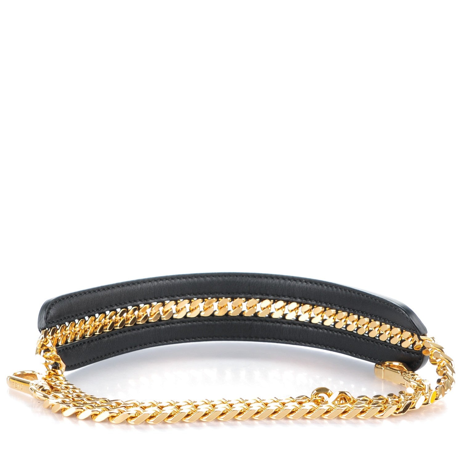 Fendi Calfskin Chain Strap You Black Gold 1 of 6