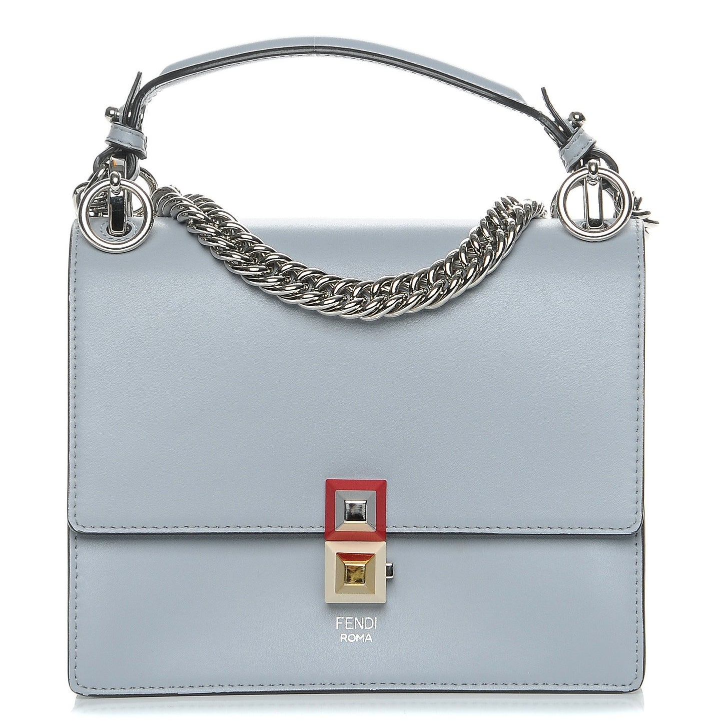 Vitello Liberty Studded Small Kan I Shoulder Bag Ardesia Multicolor