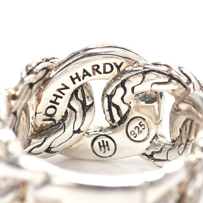 John Hardy Sterling Silver Classic Chain Curb Link Ring 52 6 5 of 5