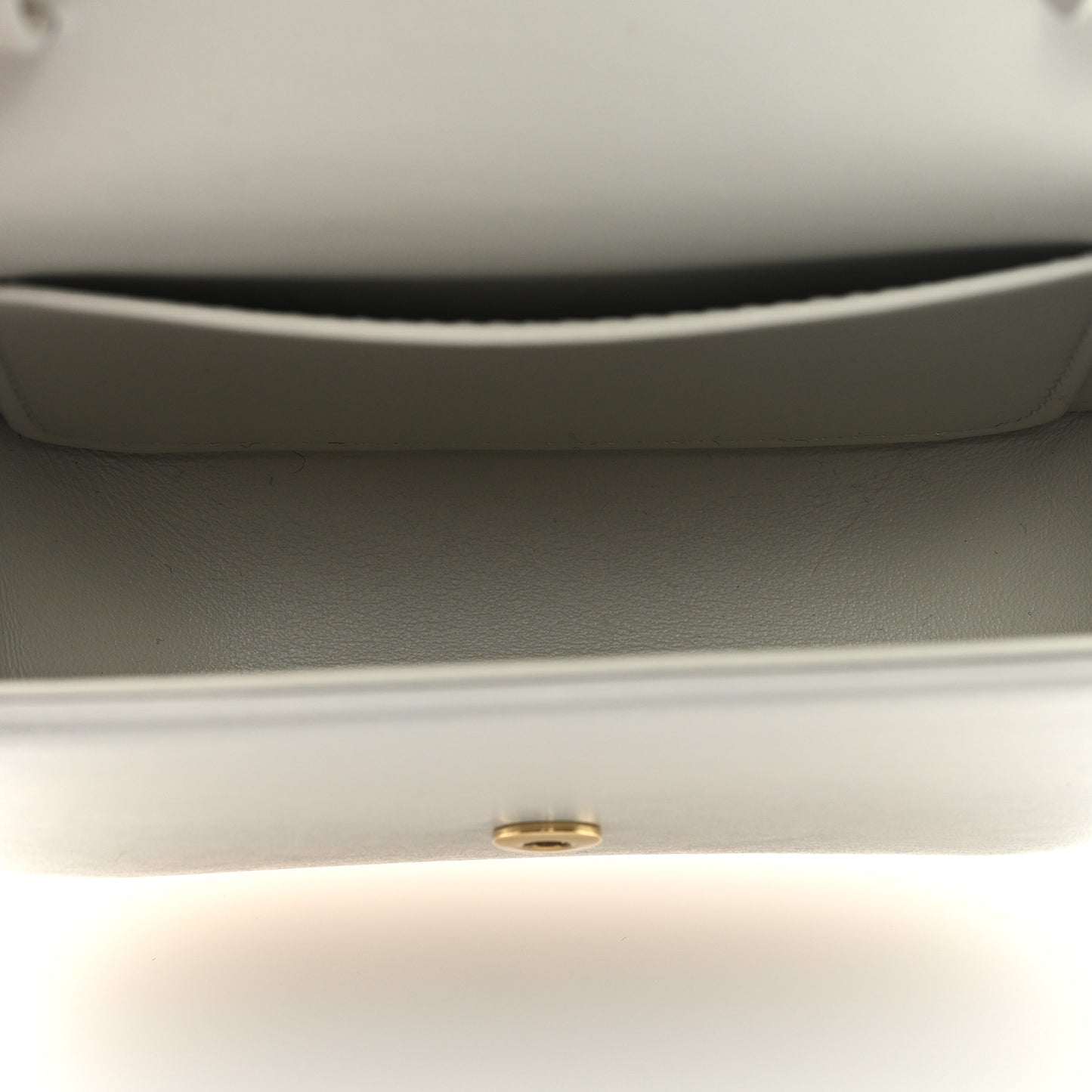 Shiny Calfskin Mini Claude Light Stone