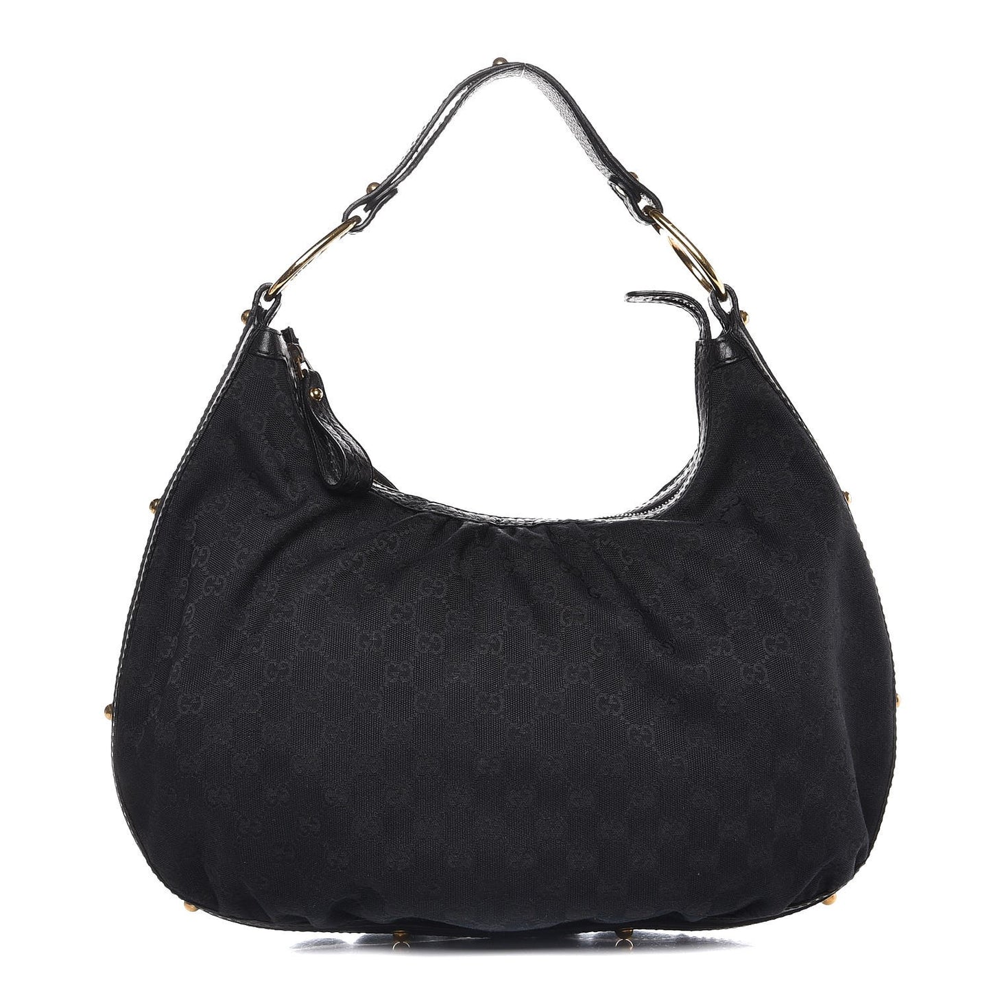 Monogram Medium Interlocking Hobo Black