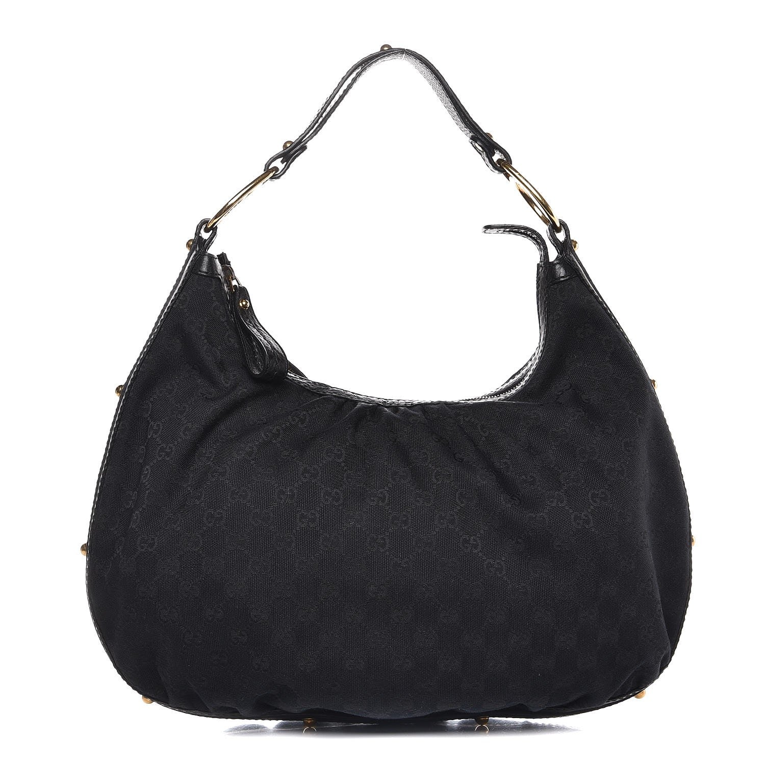 Gucci Monogram Medium Interlocking Hobo Black 1 of 7