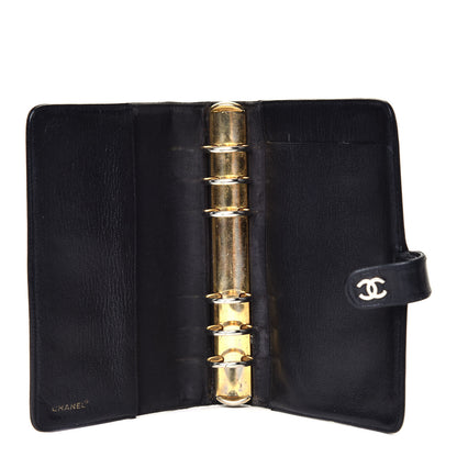 Chanel Goatskin Medium Ring Agenda Planner Black 4 of 12