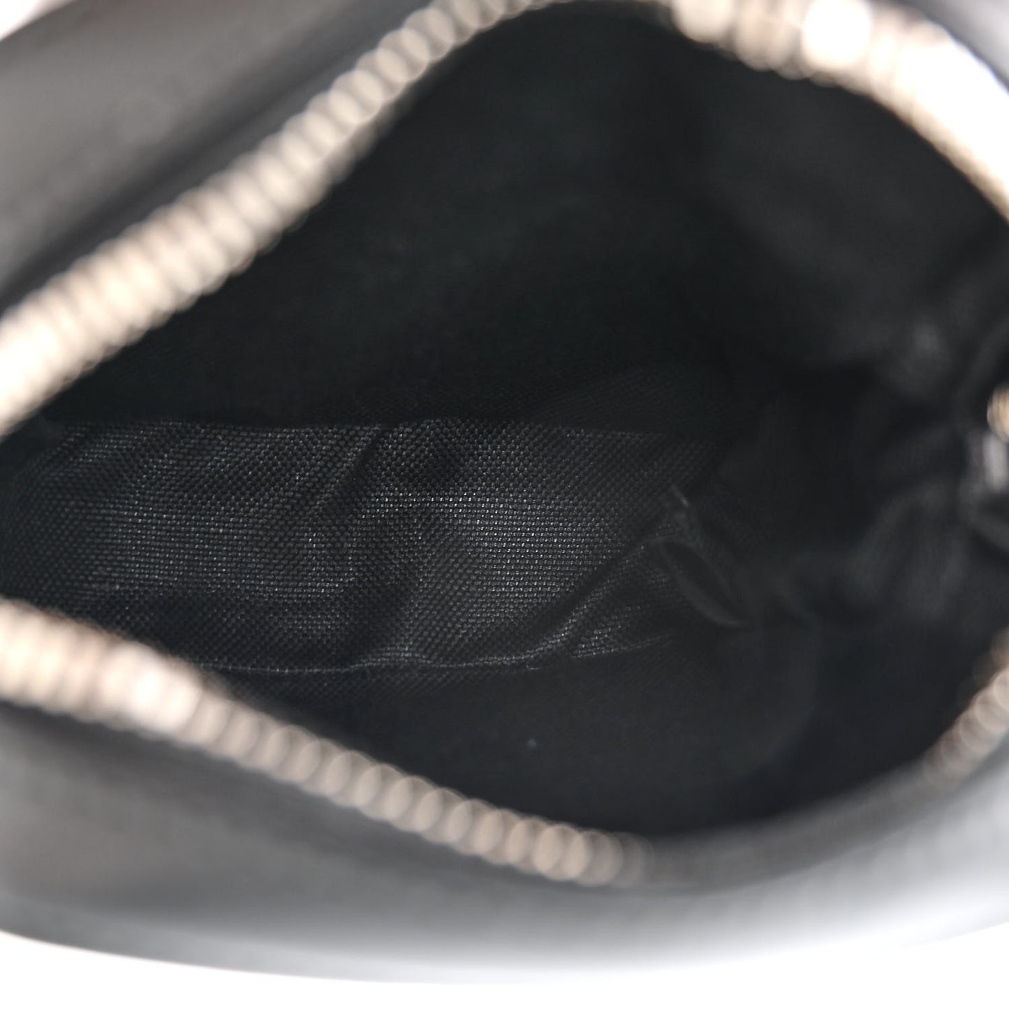 GG Supreme Monogram Appia Calfskin Web Small Camera Messenger Bag Black Grey