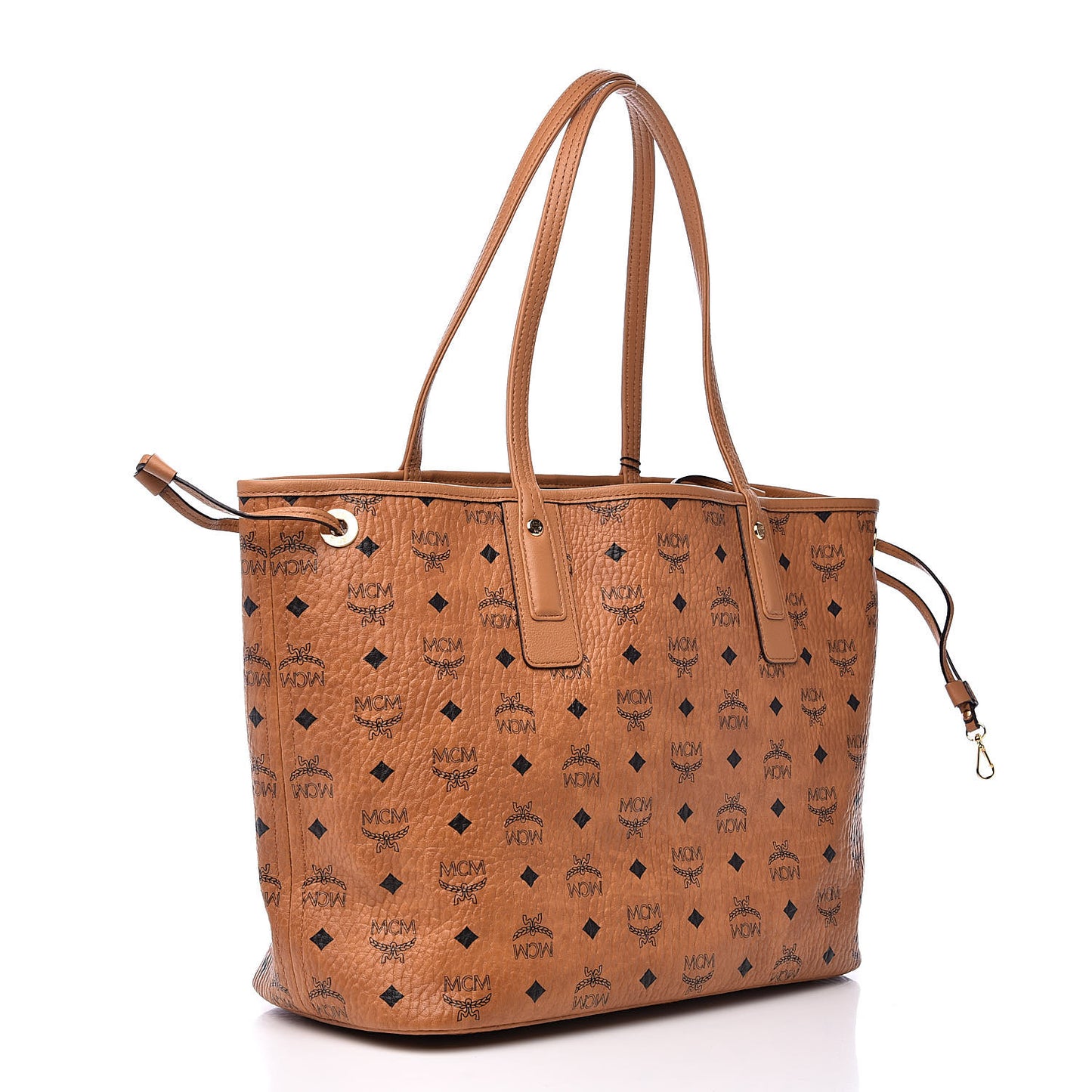 Visetos Medium Liz Reversible Shopper Tote Cognac