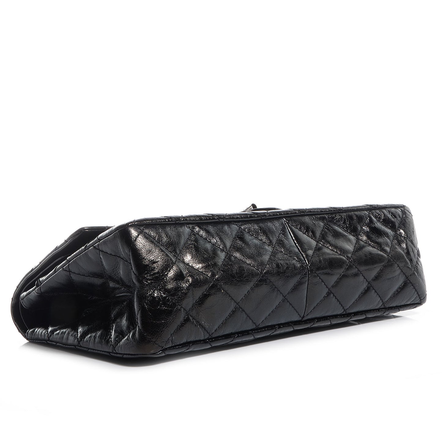 Glazed Calfskin 2.55 Reissue 227 Flap Black