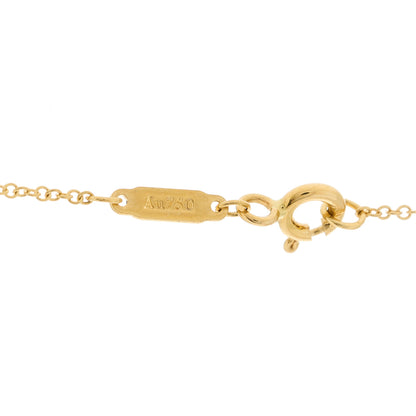 Tiffany 18K Yellow Gold Twist Heart Pendant Necklace 5 of 8