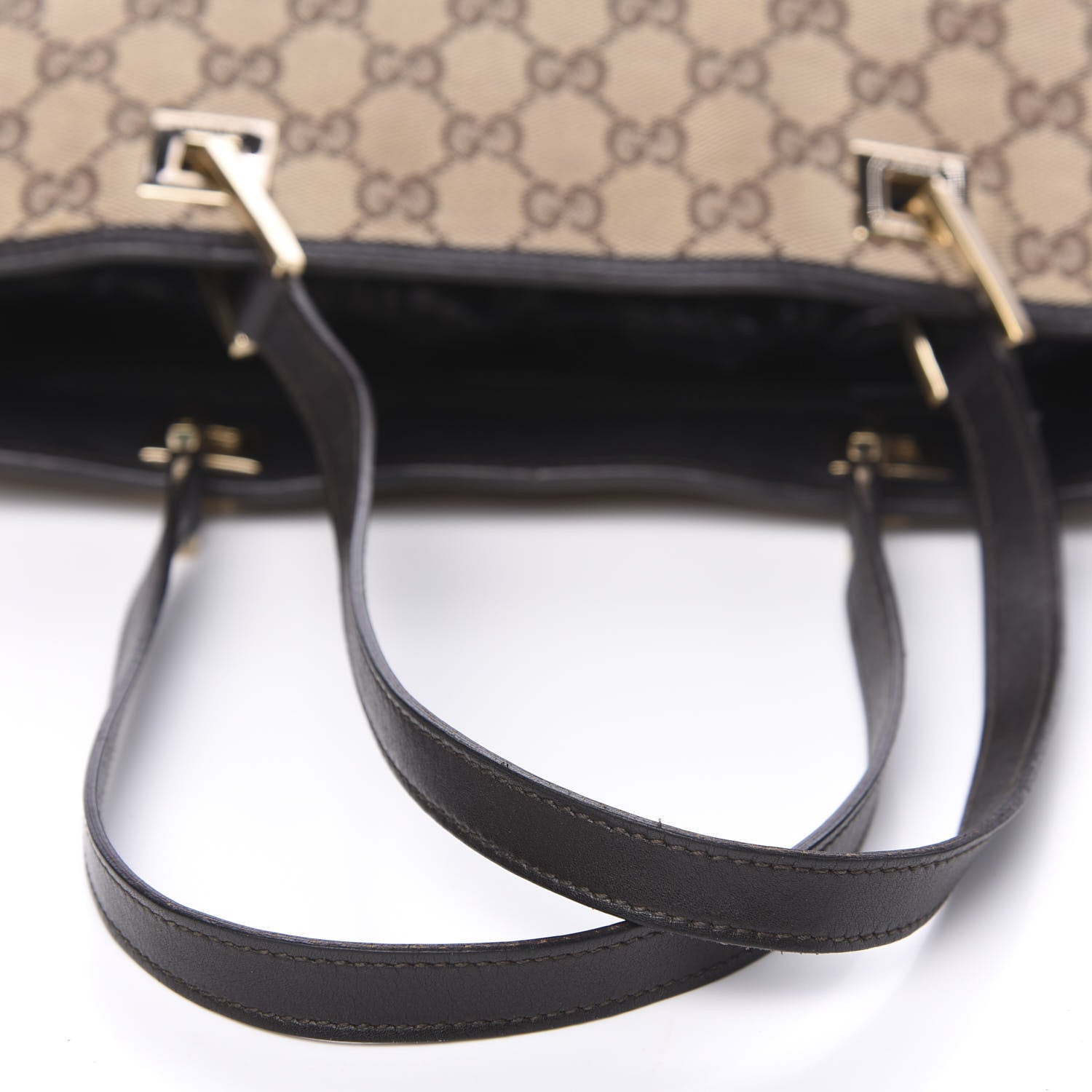 Gucci Monogram Large Bucket Tote Dark Brown 7 of 12