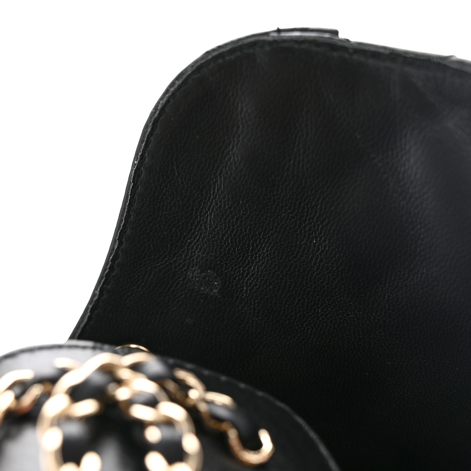 Chanel Shiny Calfskin Quilted Lace Up Combat Boots 36.5 Black 9 of 16