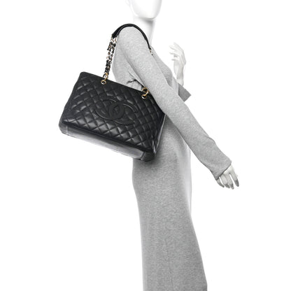 Chanel Caviar Quilted Grand Shopping Tote GST Black 2 of 10
