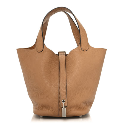 Hermes Taurillon Clemence Picotin Lock 18 PM Chai 1 of 12