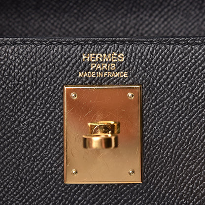 Hermes Epsom Kelly Sellier 32 Black 9 of 10