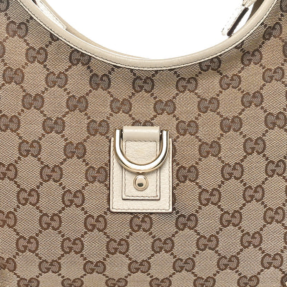 Gucci Monogram Medium Abbey D Ring Hobo Off White 8 of 11