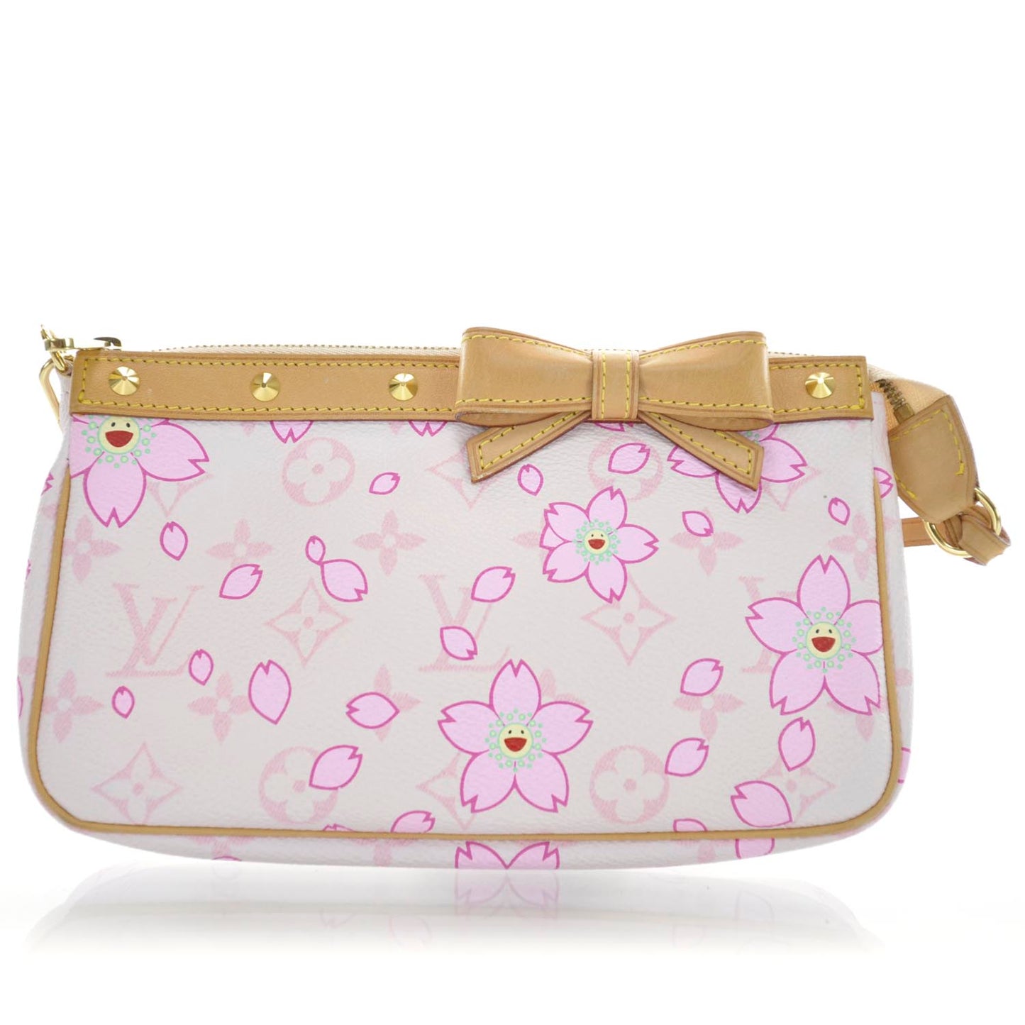 Monogram Cherry Blossom Pochette Accessories Pink
