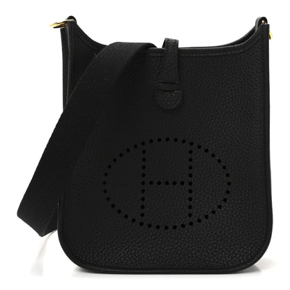 Hermes Taurillon Clemence Evelyne TPM Black 1 of 10