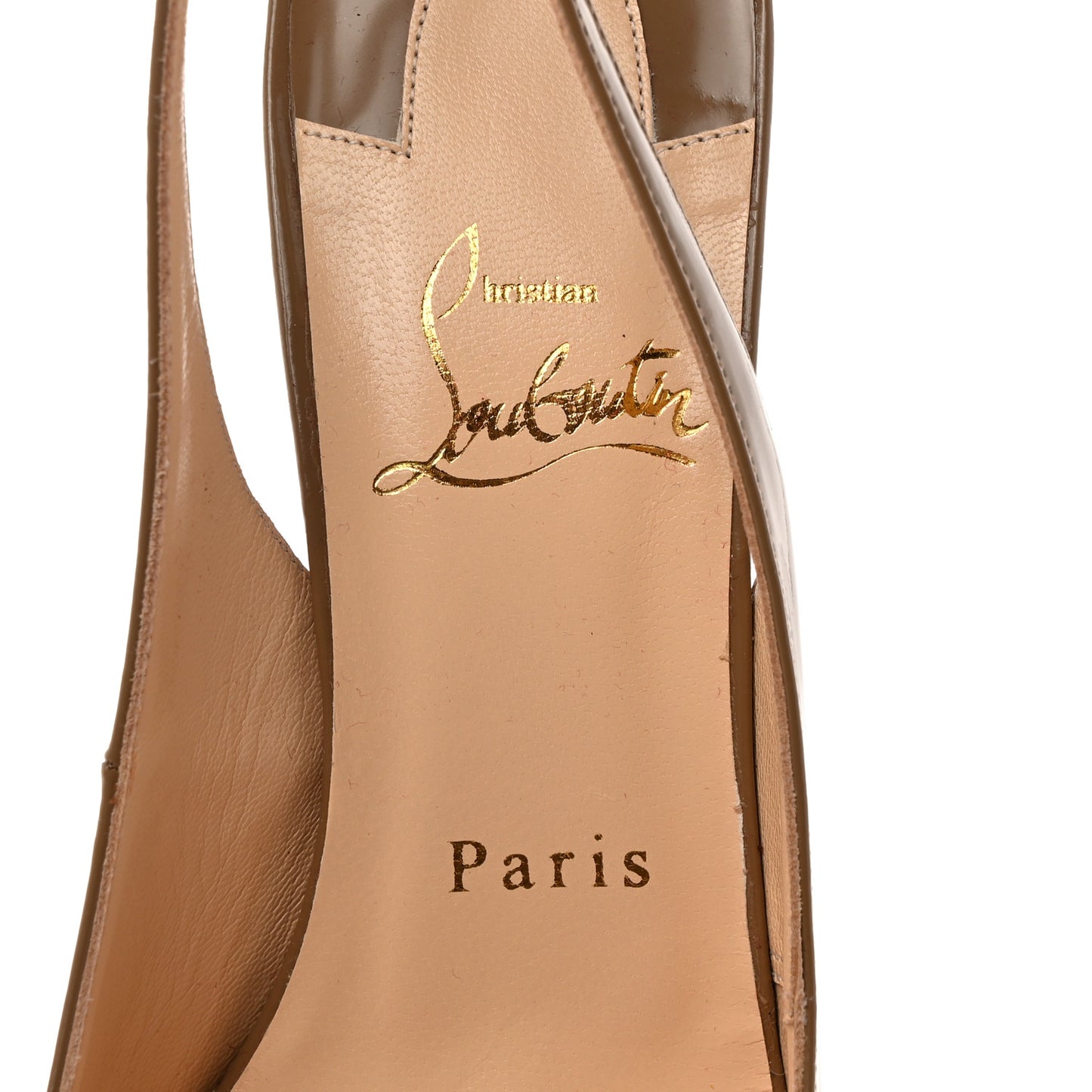 Nappa Clare Sling 80 Pumps 36 Cafe Creme