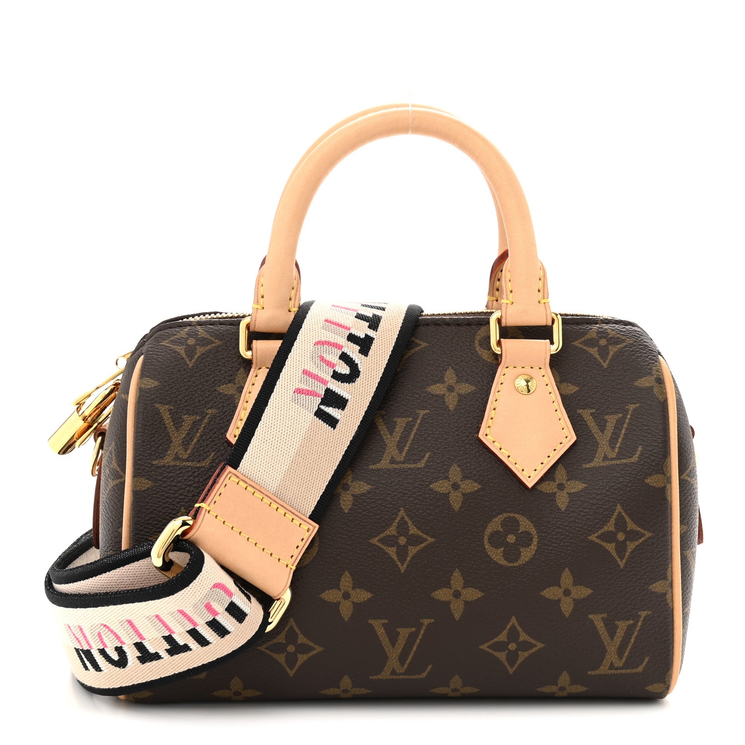Louis Vuitton Monogram Speedy Bandouliere 20 Black 1 of 10