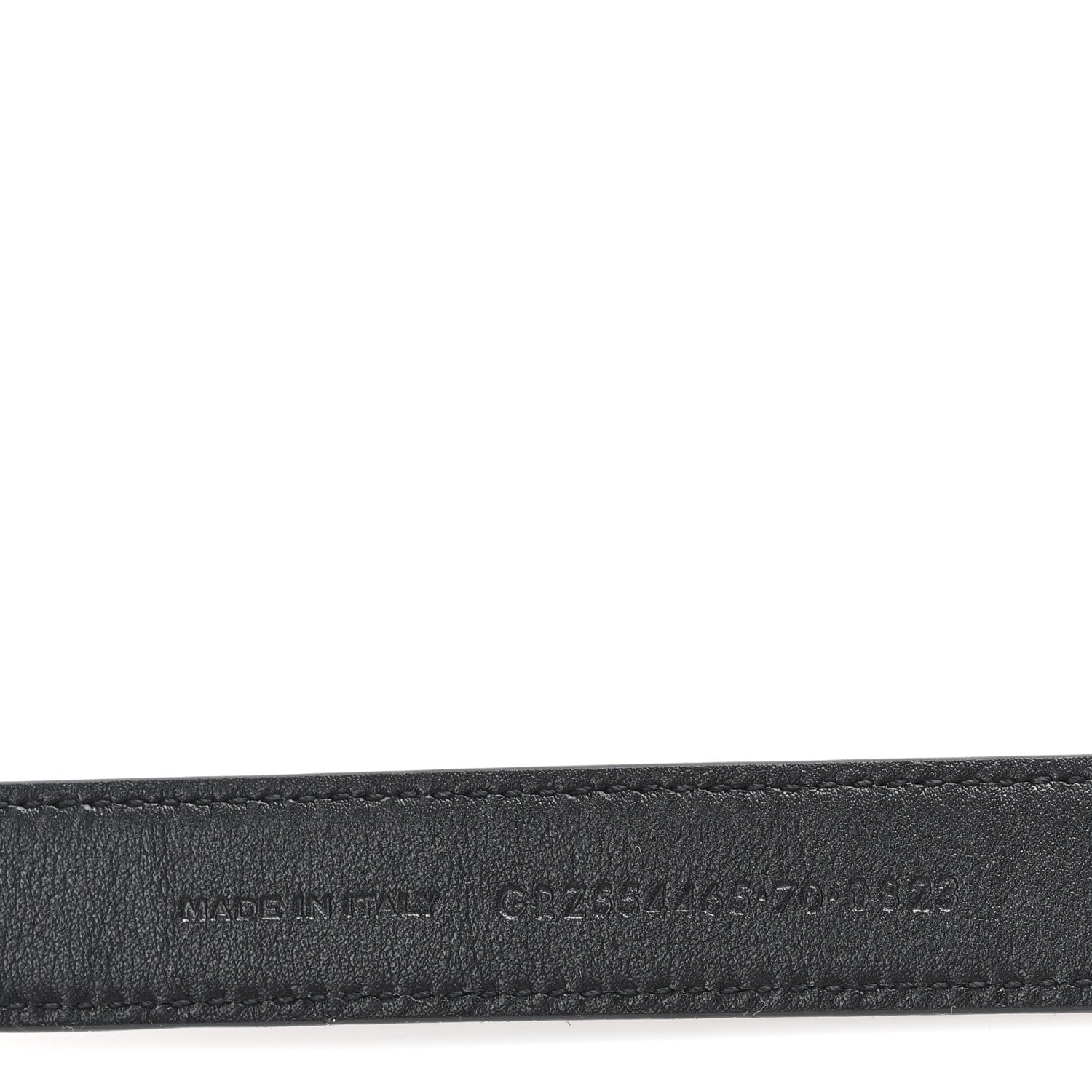 Saint Laurent Calfskin Monogram Cassandre Thin Square Buckle Belt 70 28 Black 4 of 6