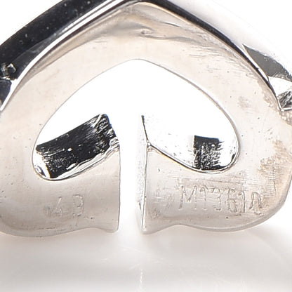 Cartier 18K White Gold Diamond Hearts and Symbols Ring 49 4.75 5 of 5