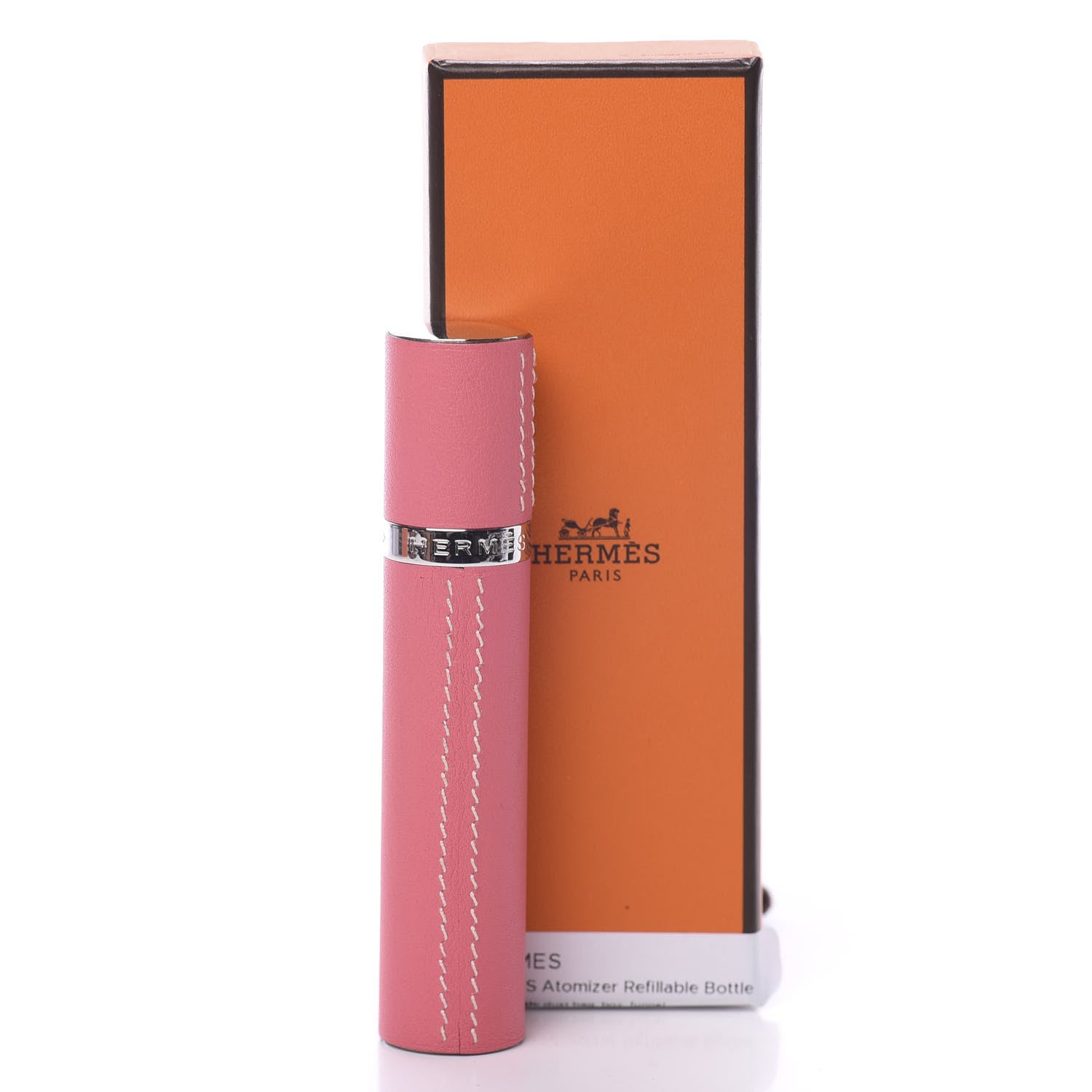 Hermes Swift Atomizer Refillable Bottle and Case Rose Azalee 11 of 11