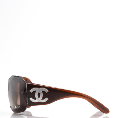 Chanel Mother of Pearl CC 5076-H Sunglasses Brown 2 of 8