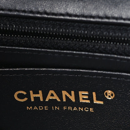 Chanel Lambskin Quilted Mini Rectangular Flap Black 6 of 9