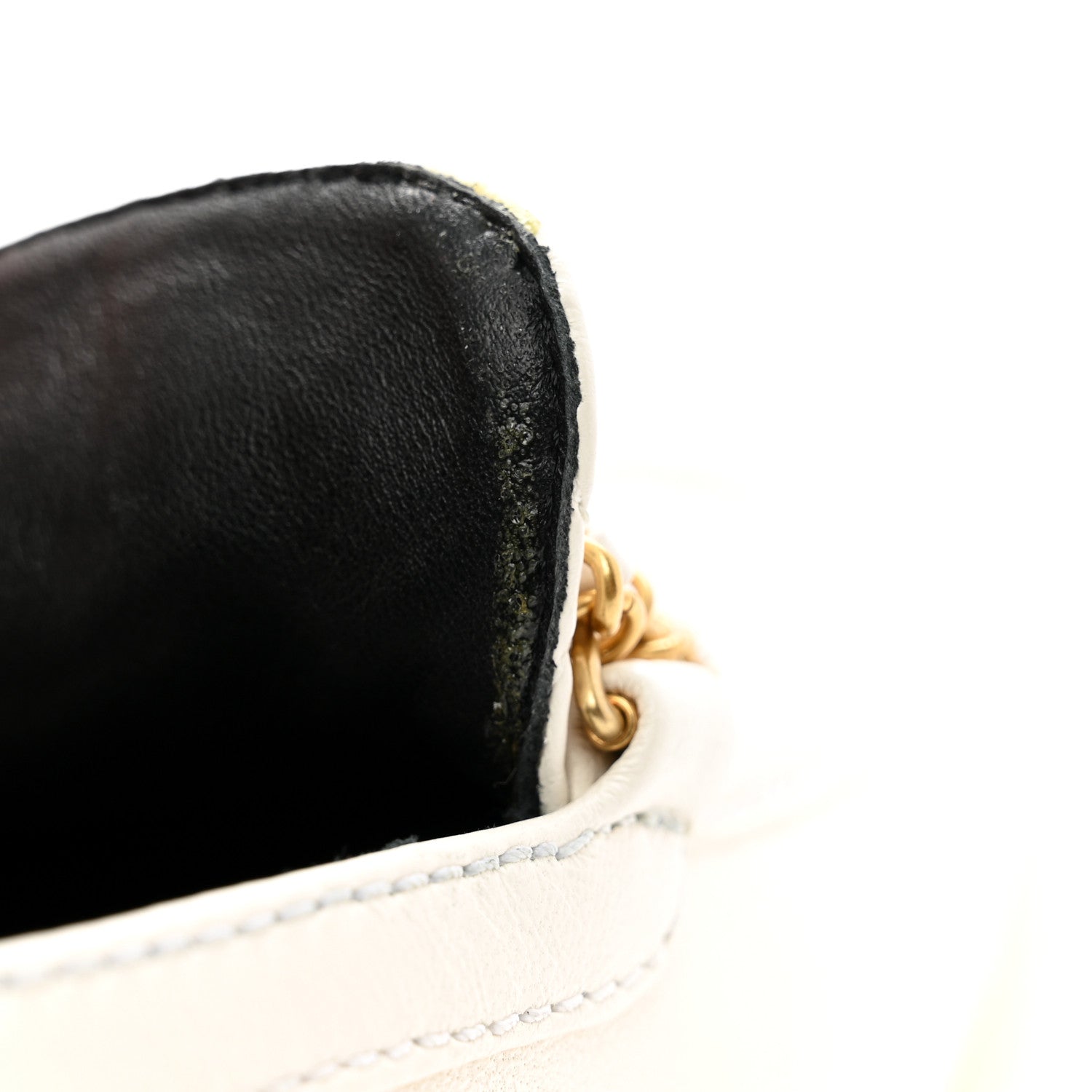Chanel Lambskin Pearl Crystal Quilted CC Logo Jewelry Loafers 38.5 White 8 of 9