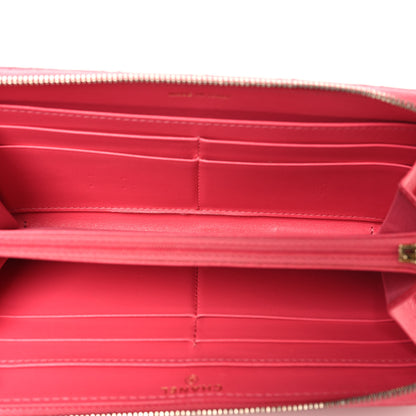 Chanel Caviar Quilted Large Gusset Zip Around Wallet Rose 5 of 9