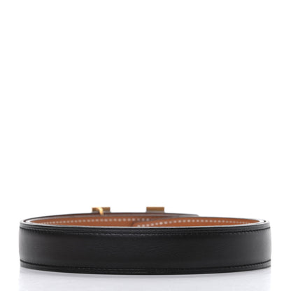 Hermes Swift Epsom 24mm Mini Constance H Belt 70 Black Gold 2 of 6