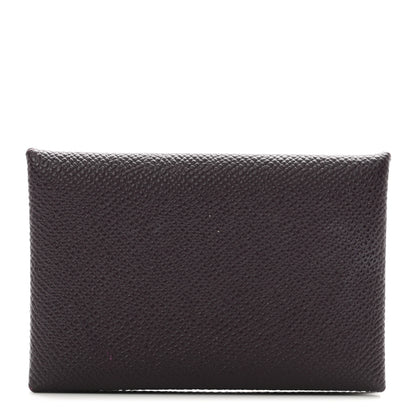 Hermes Epsom Calvi Card Case Rouge Sellier 1 of 6