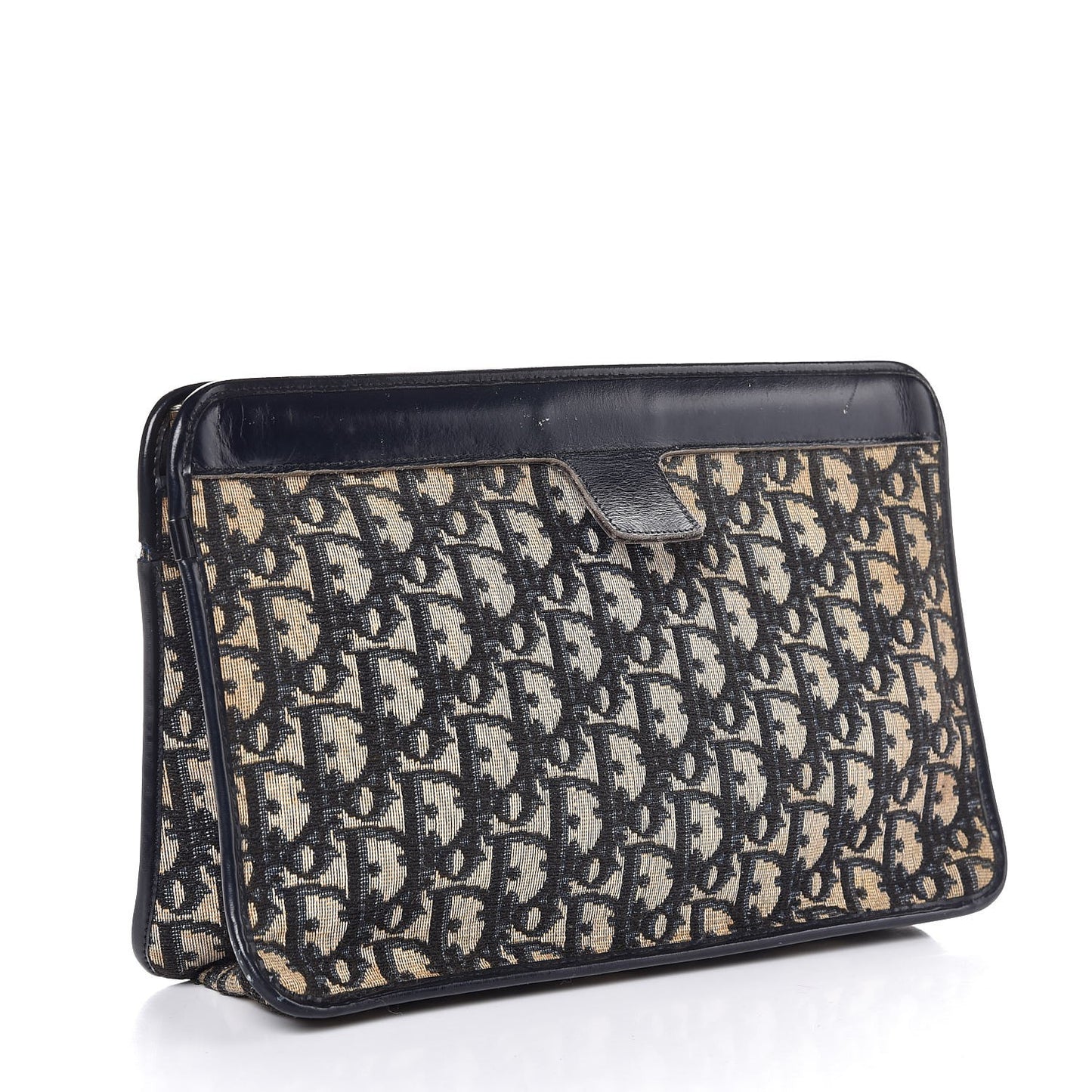 Monogram Clutch Navy Blue