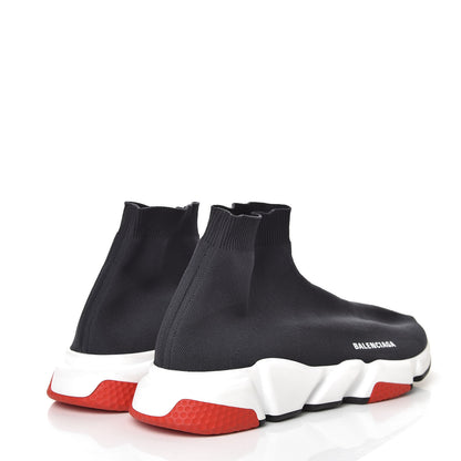Balenciaga Technical 3D Knit Mens Speed Sneakers 46 Black Red 4 of 9