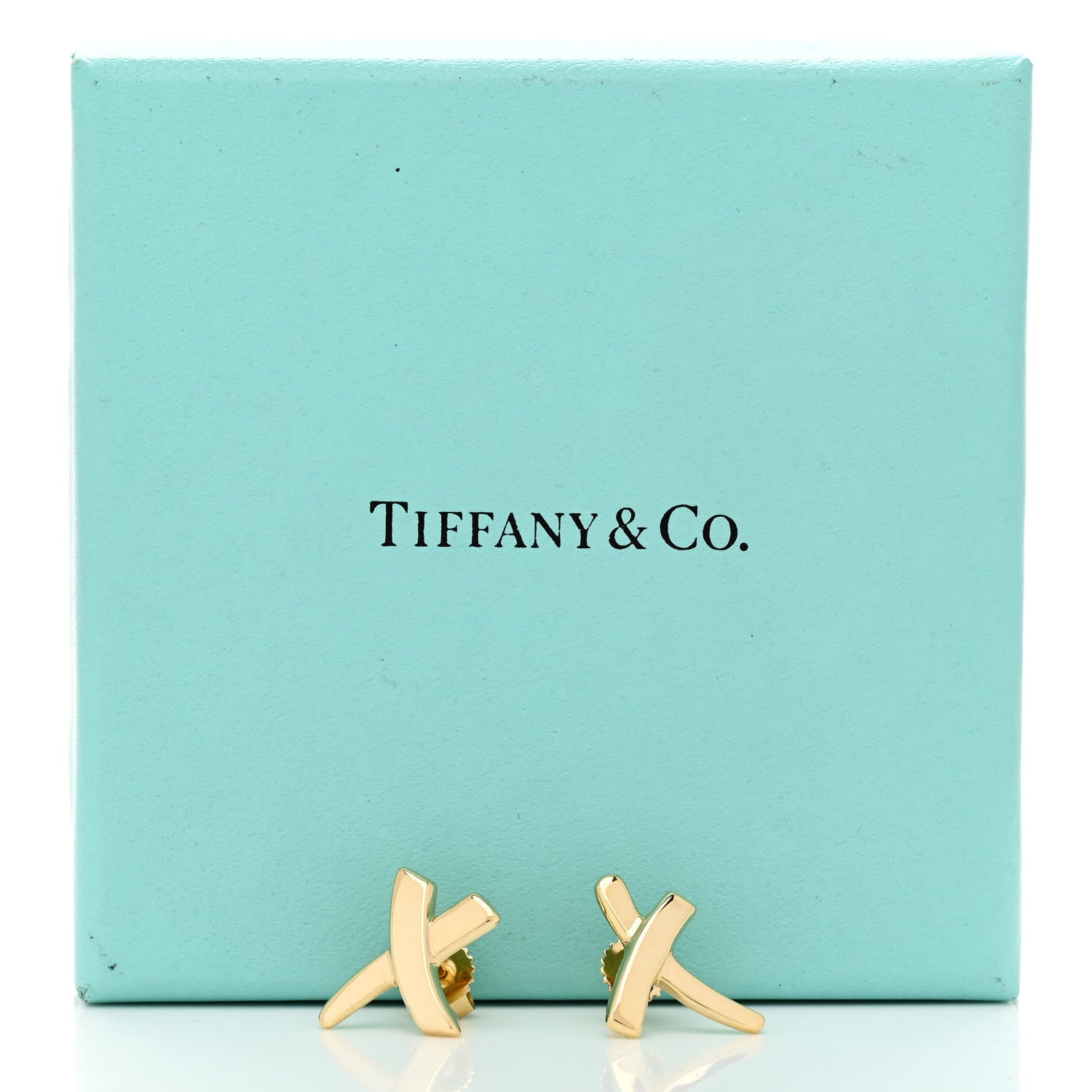 Tiffany 18K Yellow Gold Paloma's Graffiti X Earrings 5 of 5