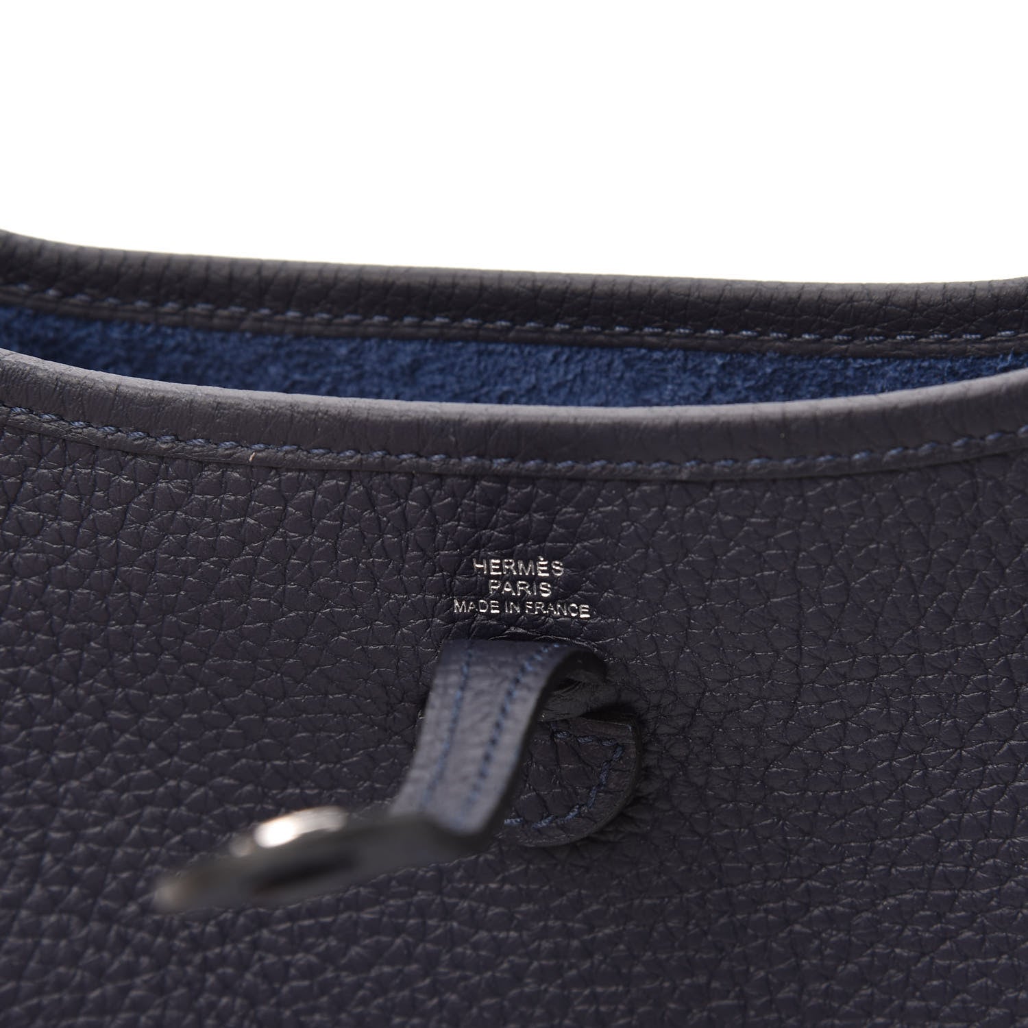 Hermes Taurillon Clemence Evelyne TPM Bleu Nuit 6 of 9