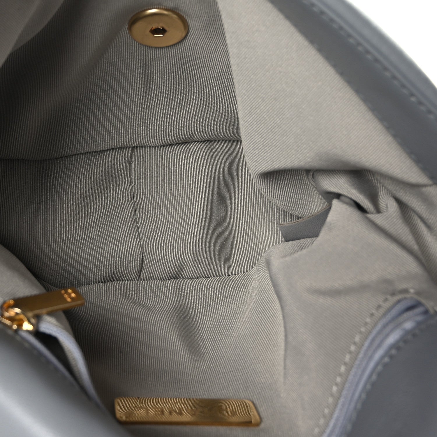 Chanel Goatskin Quilted Medium Chanel 19 Flap Grey 5 of 10