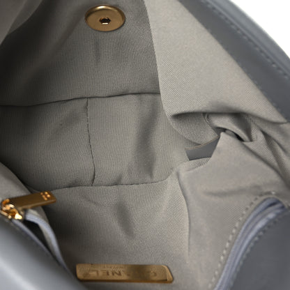 Chanel Goatskin Quilted Medium Chanel 19 Flap Grey 5 of 10