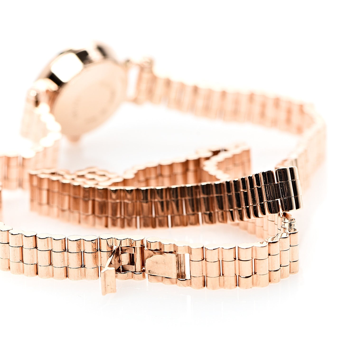 18K Rose Gold Diamond 16mm Faubourg Double Tour Quartz Watch
