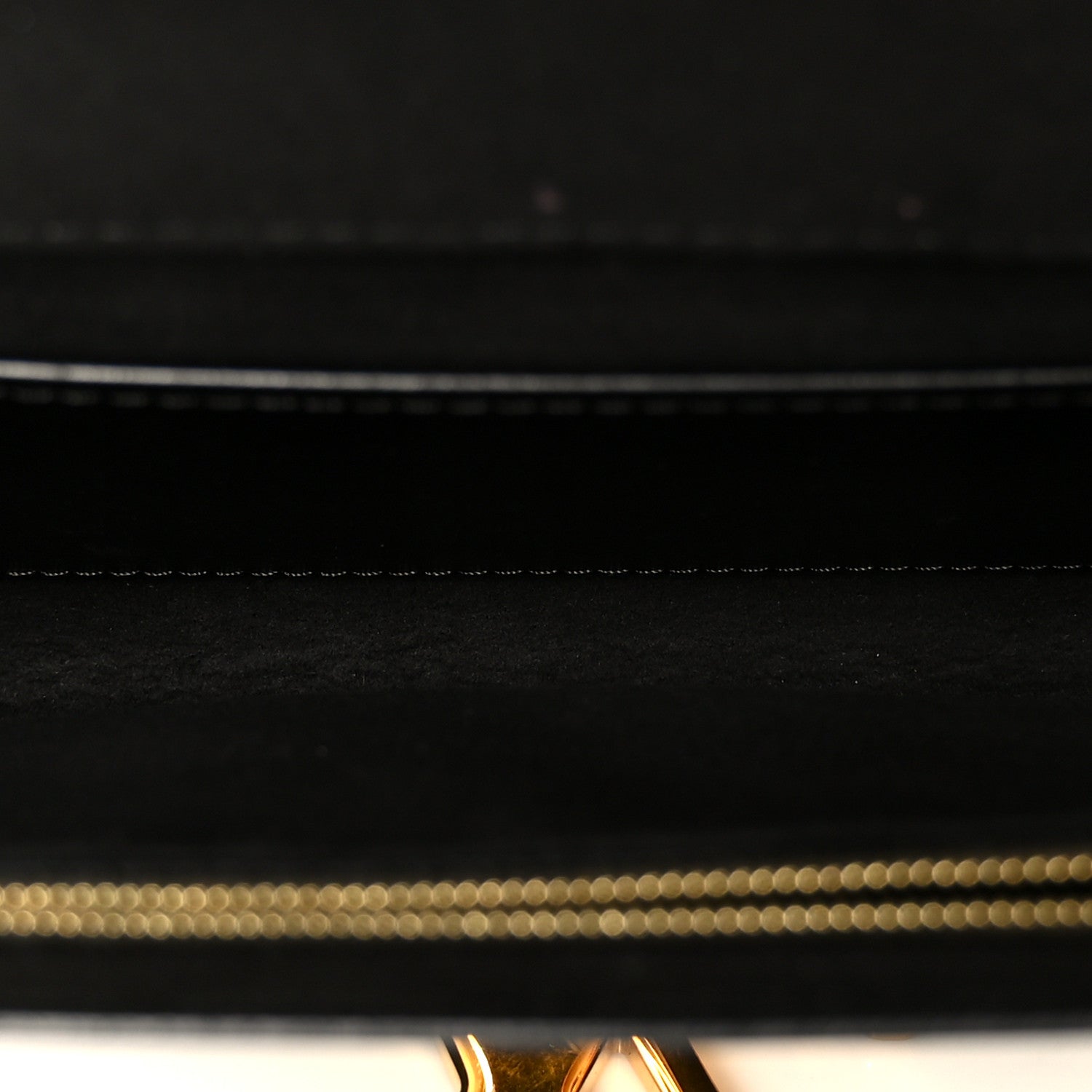 Louis Vuitton Calfskin Chain Louise GM Black 5 of 9