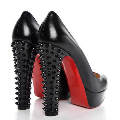 Christian Louboutin Kid Patent Taclou 140 Pumps 37 Black 4 of 8