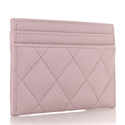 Chanel Caviar Pearl Quilted Coco Candy Card Holder Pink 3 of 10
