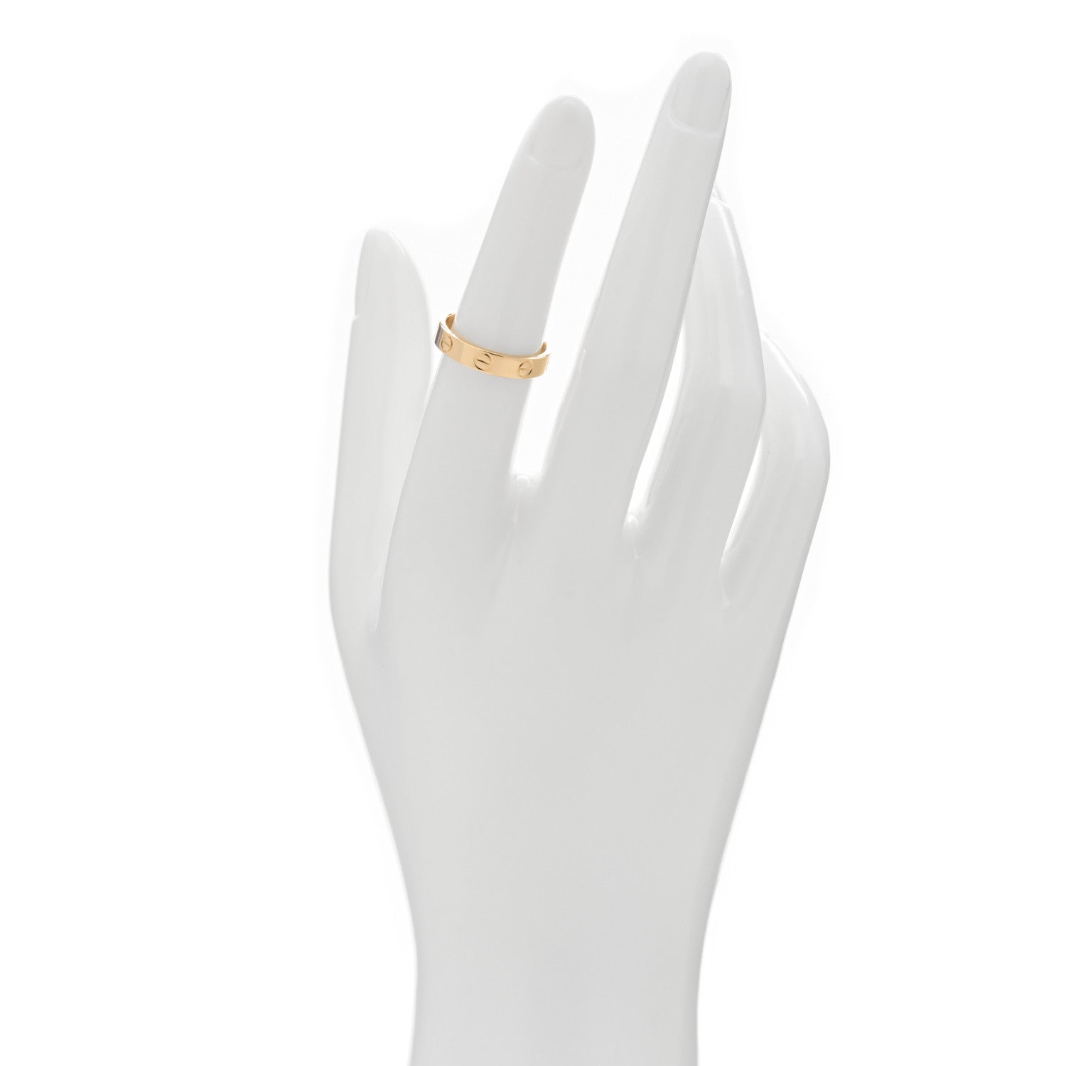 Cartier 18K Yellow Gold 3.5mm LOVE Wedding Band Ring 51 5.75 2 of 4