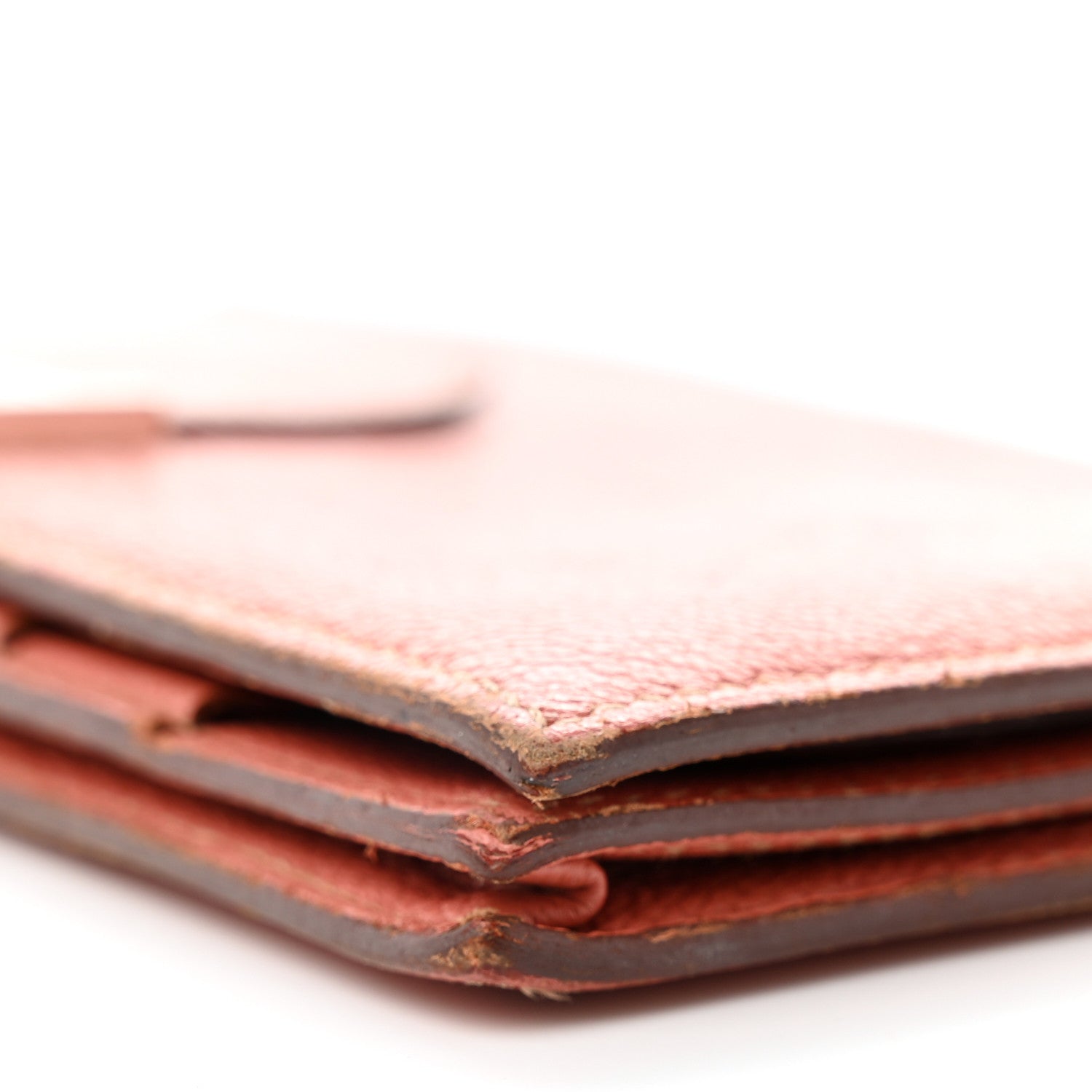 Hermes Chevre Mysore Bearn Gusset Wallet Crevette 10 of 13